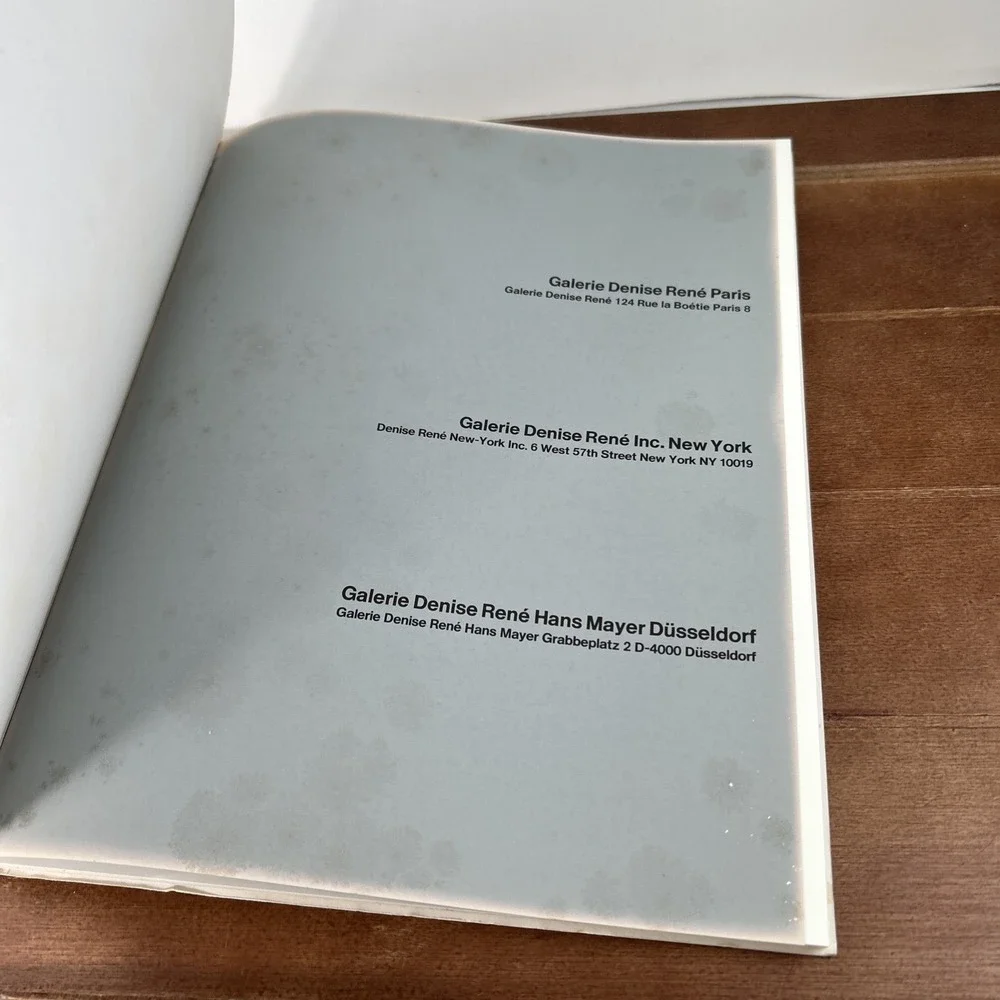 Mack, Denise Rene Hans Mayer Galerie Dusseldorf Paris New York Art Catalog Book